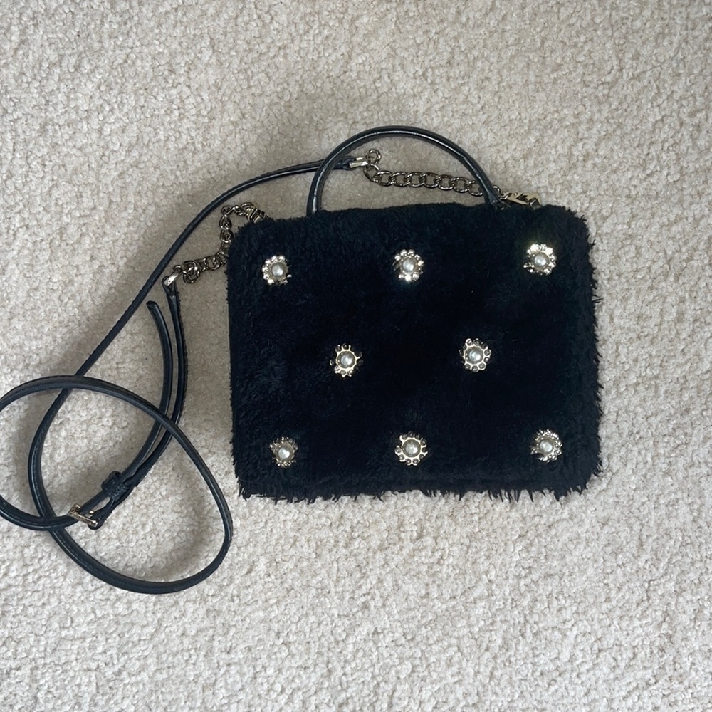 Kate spade fur crossbody bag
